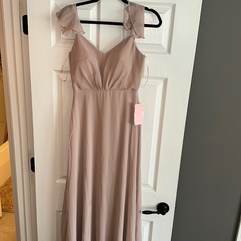 Birdy Grey kae dress color taupe sz S